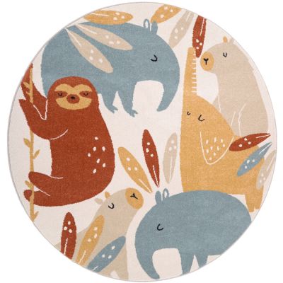 Tapis rond Jungle Sunrise (160 cm)