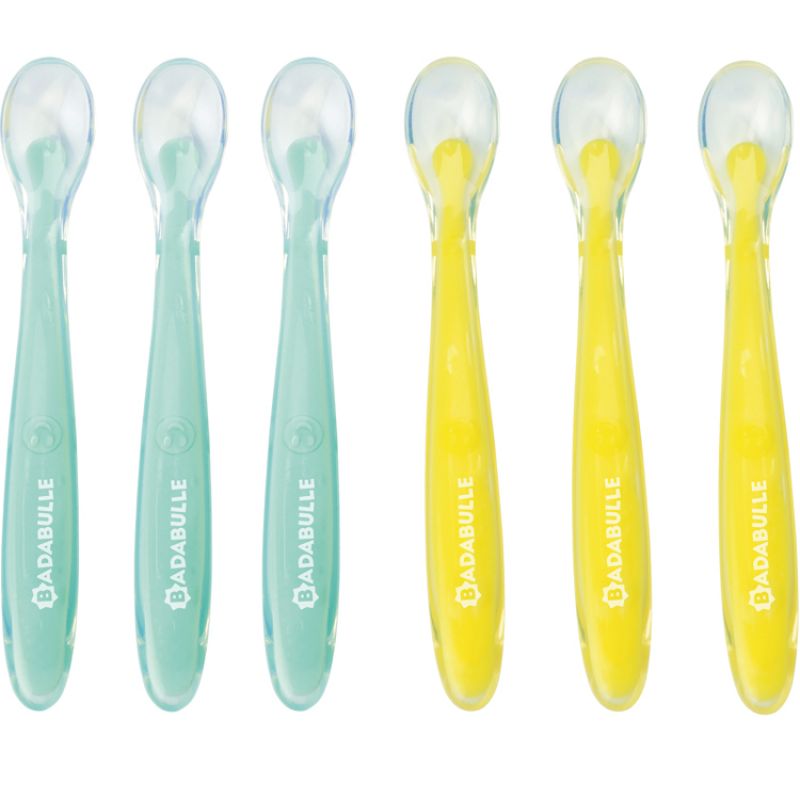 Lot de 6 cuillères silicone Badabulle