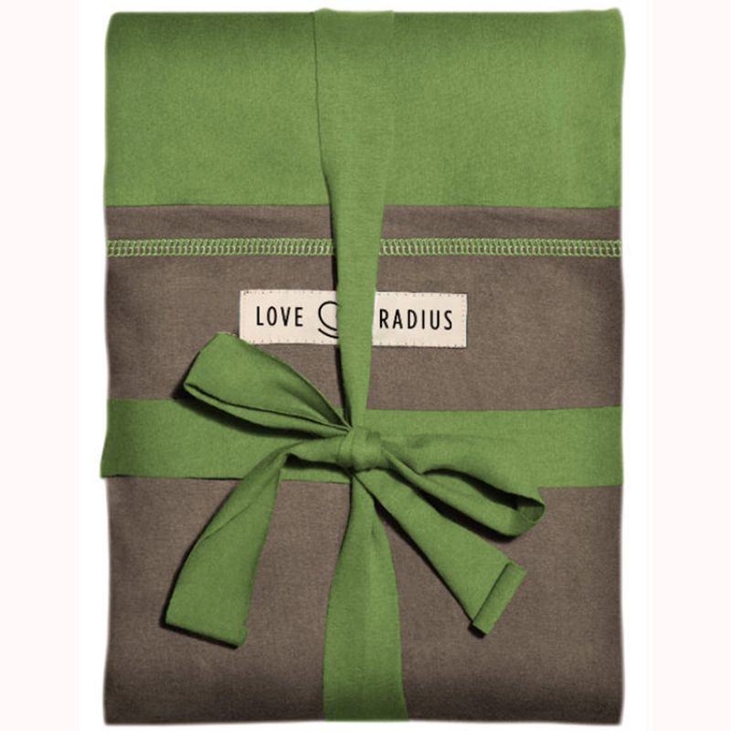 Echarpe de portage L'Originale pistache poche marron Love Radius