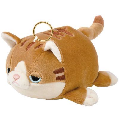 Porte-clé peluche Nemu Nemu Mugi le Chat brun (11 cm) Trousselier