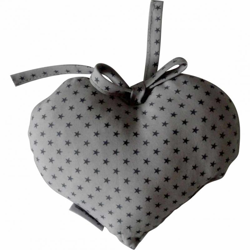 Coeur grelot à suspendre brume Le petit rien
