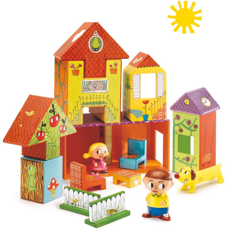 Blocs de construction Home cube Djeco