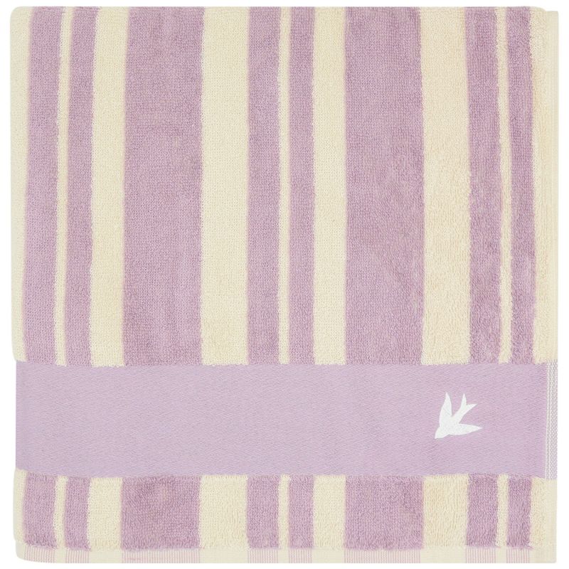 Serviette de plage rayée Parme personnalisable (70 x 140 cm) L'oiseau bateau Produit 1