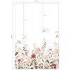 Papier peint panoramique Decor Alysse fleurs et oiseaux blanc (2m x 248 cm)  Lilipinso Produit 4