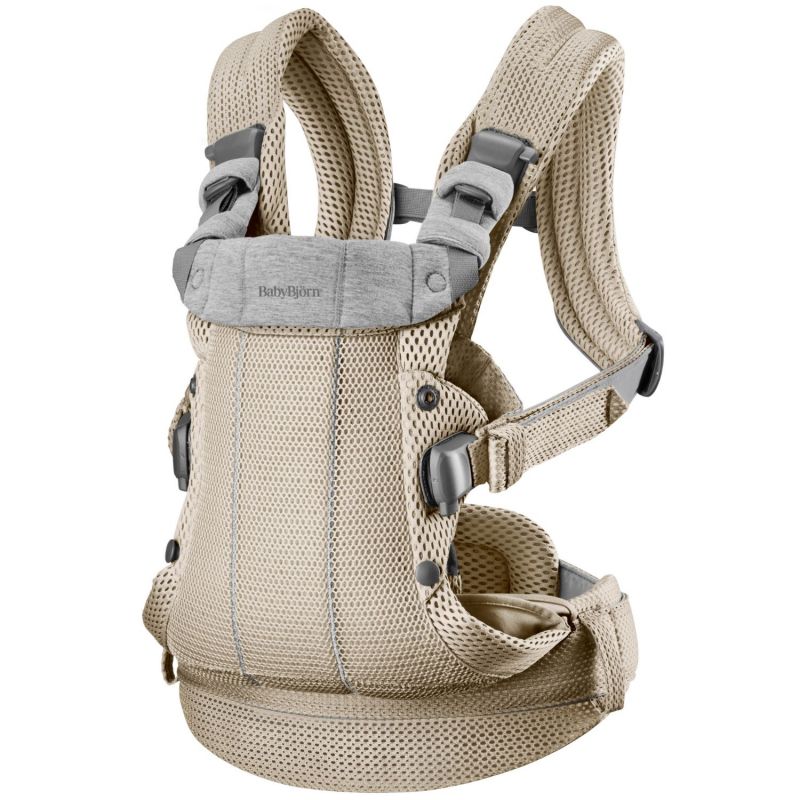 Porte-bébé Harmony 3D Mesh gris beige BabyBjörn Produit 3
