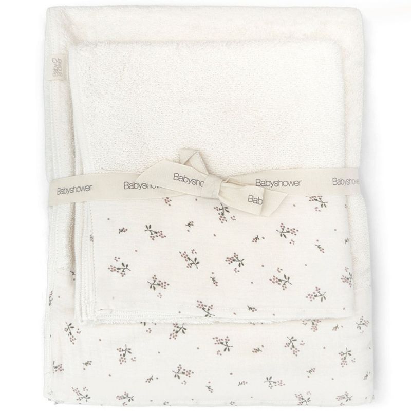 Lot de 2 serviettes de toilette Mini&Max Roseberry Babyshower Produit 1