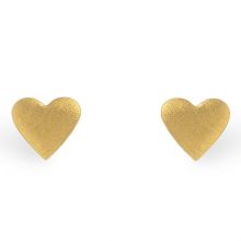 Boucles d'oreilles Full coeur (vermeil doré)  par Coquine