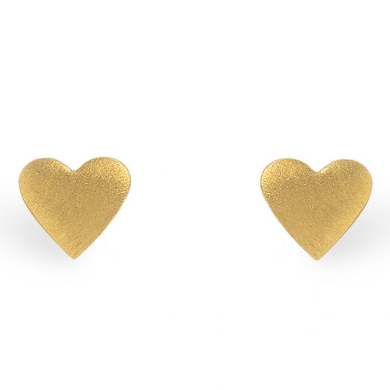 Boucles d'oreilles Full coeur (vermeil doré) Coquine