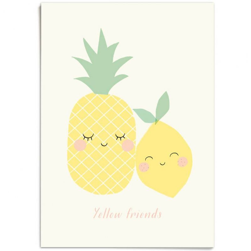 Affiche A3 Yellow friends Zü