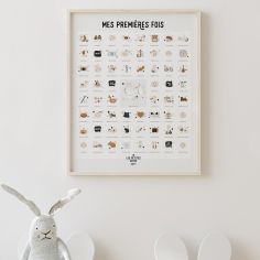 Affiche Mes Premières Fois Originale maman et papa (40 x 50 cm) - Les Petites Dates