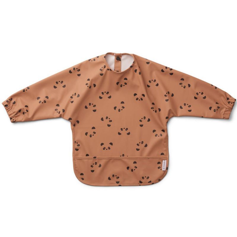 Bavoir à manches Merle Panda tuscany rose Liewood