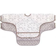 Lot de 2 bavoirs manches longues avec poche Tiny Farmer Oie lilas cendré - Lässig 