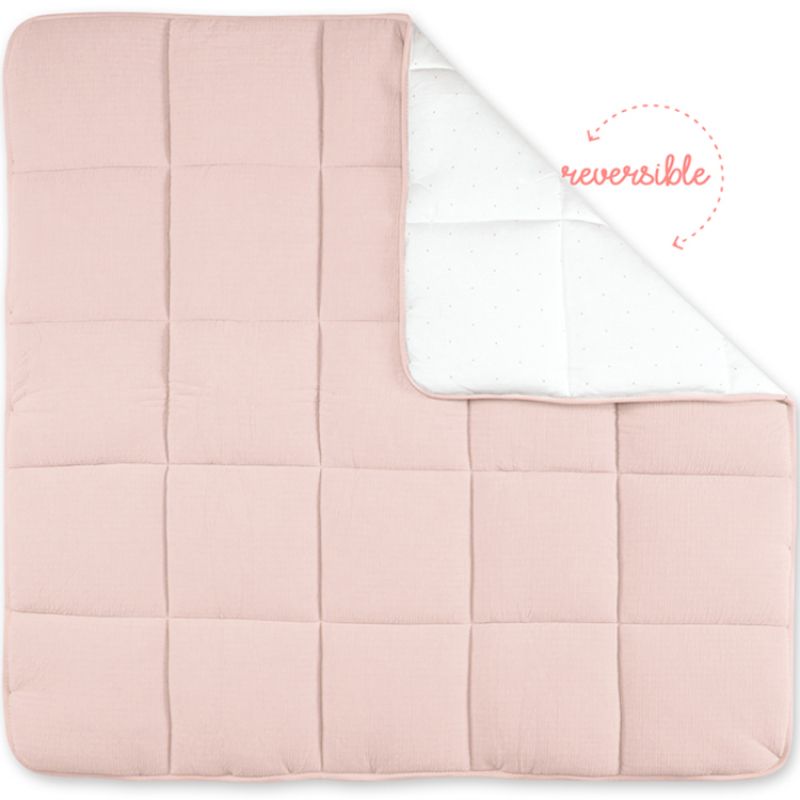 Tapis de parc réversible Cadum vieux rose (100 x 100 cm) Bemini