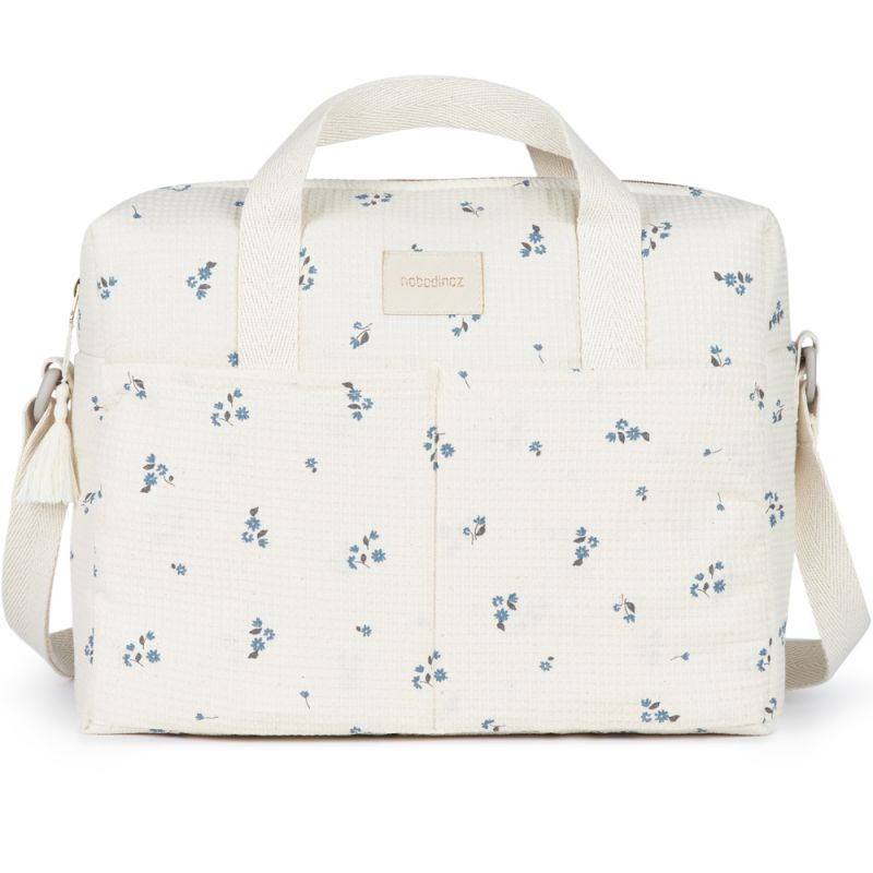 Sac à langer imperméable Gala Lily Blue Nobodinoz Produit 1