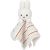 Variation Blanc, bleu, rouge du produit Doudou plat lapin Miffy Vintage Sunny Stripes de la marque Little Dutch