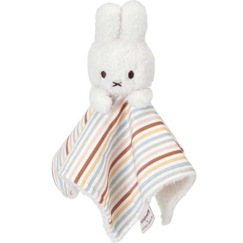 Doudou plat lapin Miffy Vintage Sunny Stripes Little Dutch Produit 1 grande taille