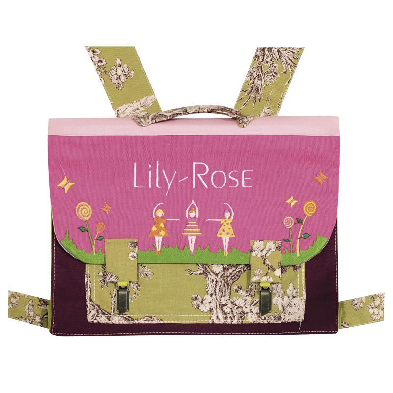 Petit cartable fille Danseuses (personnalisable) L'oiseau bateau