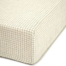 Drap housse Blue Grid Wabi-Sabi (70x140 cm)  par Nobodinoz