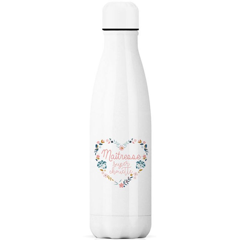 Gourde isotherme Maîtresse super chouette (500 ml) Signature Label Tour