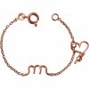 Bracelet chaîne La petite minuscule goldfilled rose (personnalisable)  par Padam Padam