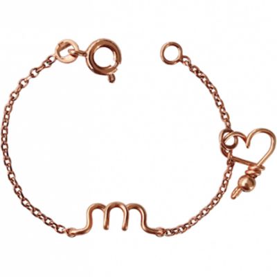 bracelet chaîne la petite minuscule goldfilled rose (personnalisable)