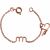 Variation Rose du produit Bracelet chaîne La petite minuscule goldfilled rose (personnalisable) de la marque Padam Padam