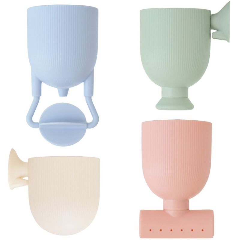 Set de jouets de bain Pour and Play (4 pièces) - Reconditionné Mushie Produit 1