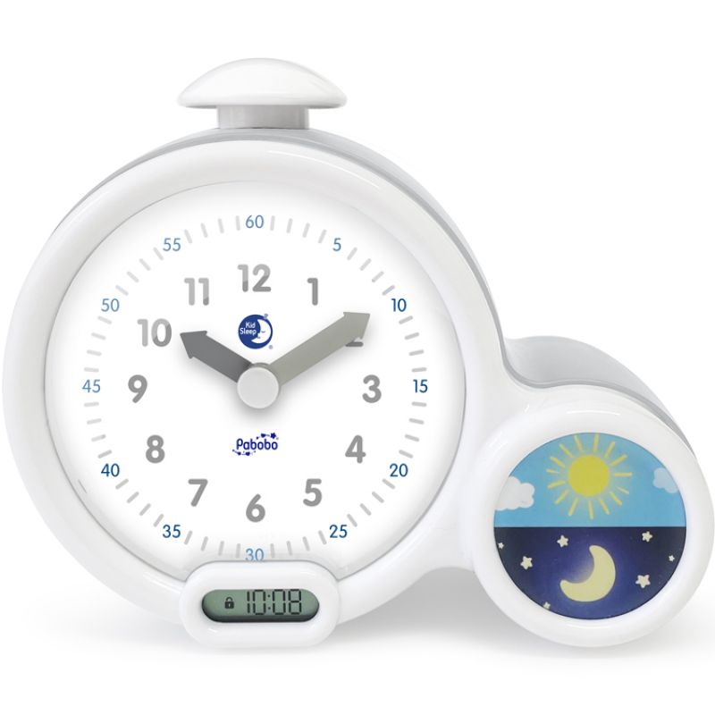 Réveil éducatif Kid'Sleep Clock gris Pabobo