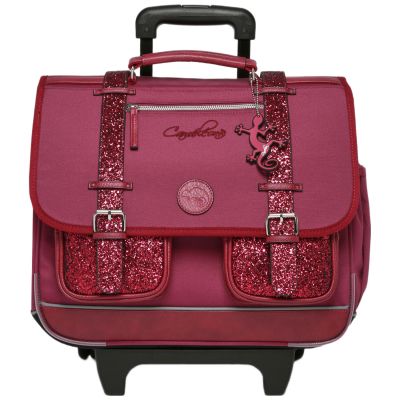 Cartable à roulettes Glossy Cherry (41 cm) Caméléon