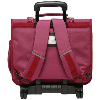 Cartable à roulettes Glossy Cherry (41 cm)