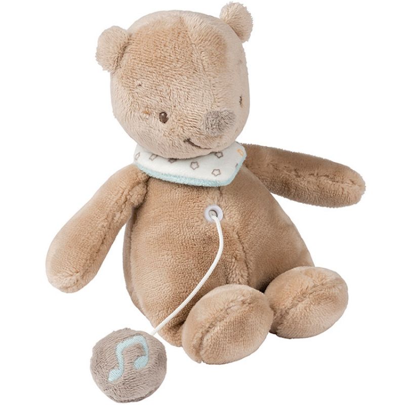 Peluche musicale Basile l'ours (20 cm) Nattou
