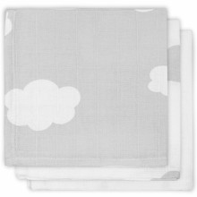 Lot de 3 essuie-mains hydrophiles nuage gris (31 x 31 cm)  par Jollein