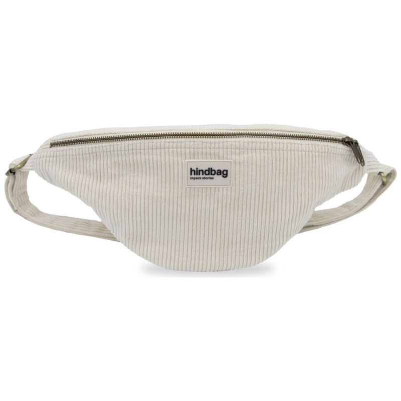 Sac banane Sasha L Velours Beige Hindbag Produit 2