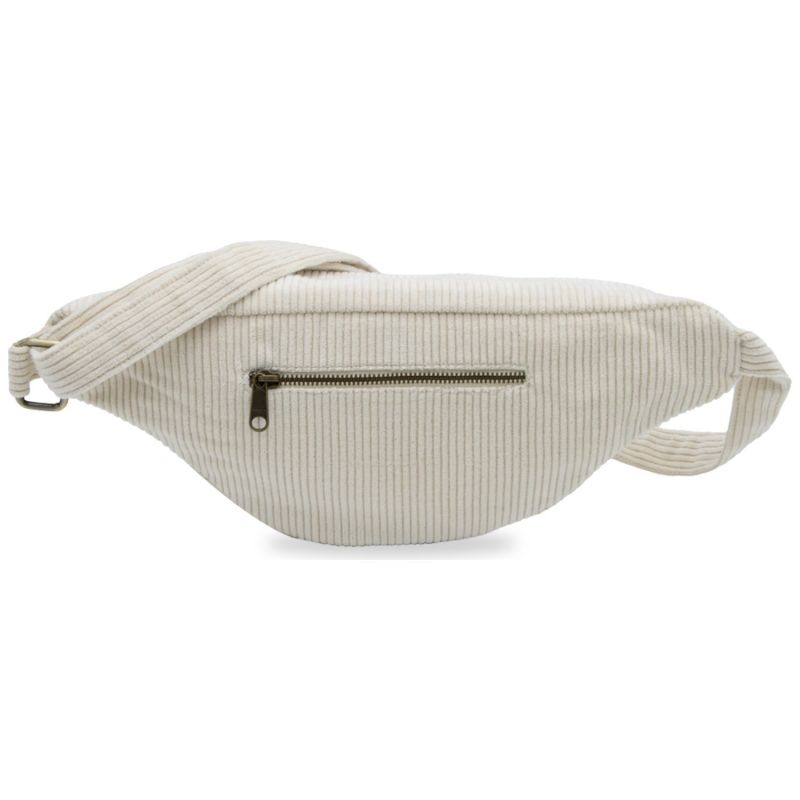 Sac banane Sasha L Velours Beige Hindbag Produit 3