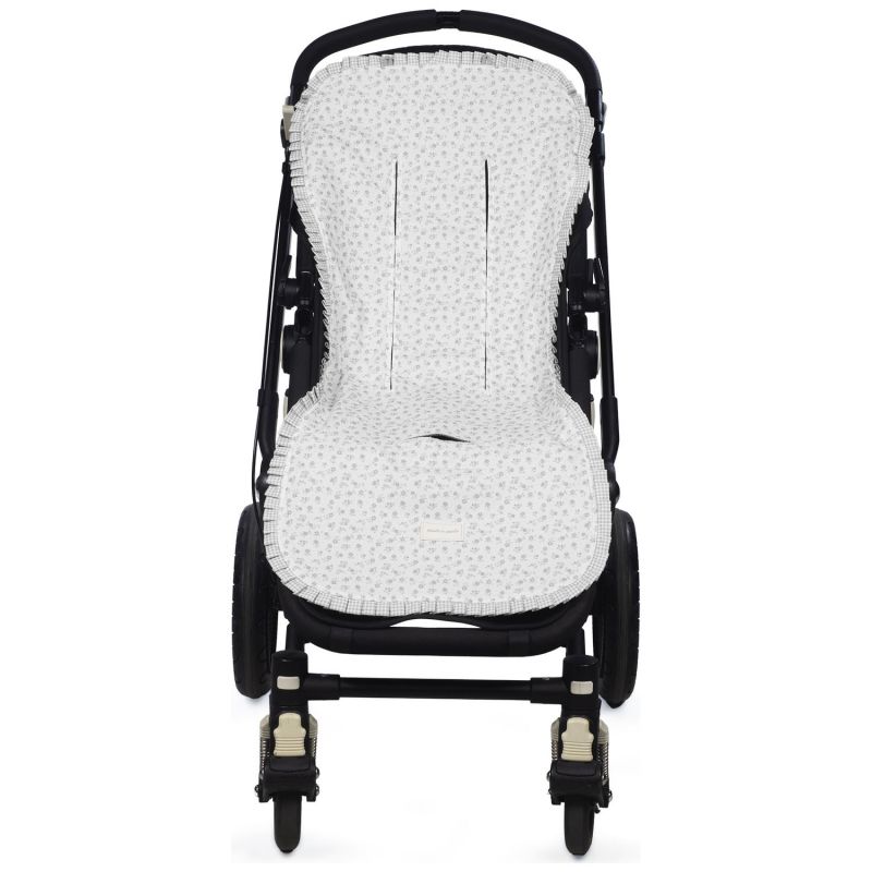 Assise pour poussette Little Bloom Fleurs Gris Pasito a pasito Produit 1
