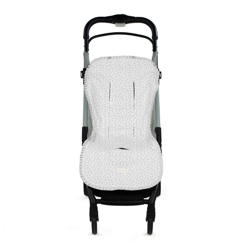 Assise pour poussette Little Bloom Fleurs Gris Pasito a pasito Produit 4