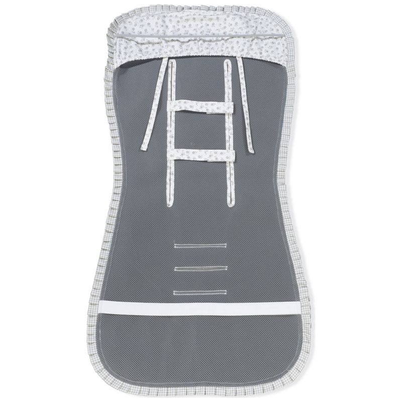 Assise pour poussette Little Bloom Fleurs Gris Pasito a pasito Produit 6