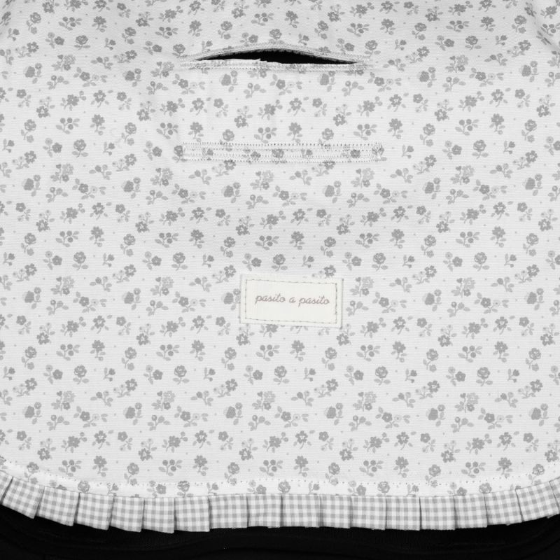 Assise pour poussette Little Bloom Fleurs Gris Pasito a pasito Produit 7
