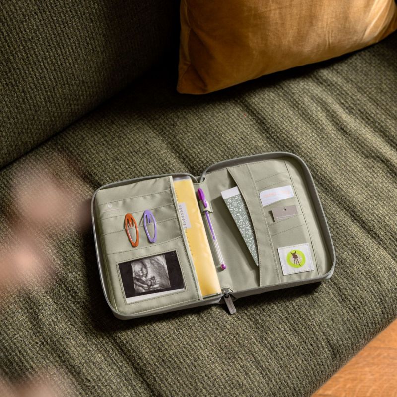 Protège carnet de santé coutures à vagues menthe Lässig Ambiance 2