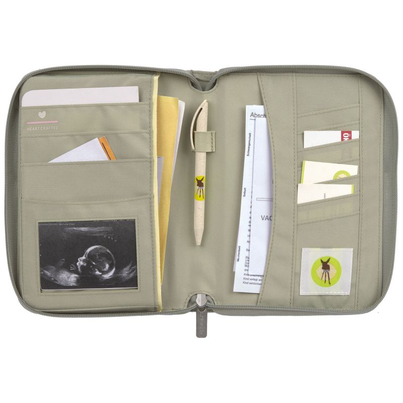 Protège carnet de santé coutures à vagues menthe Lässig Produit 5