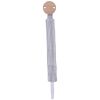 Attache-sucette en gaze de coton rayé vert de gris BB & Co Produit 1