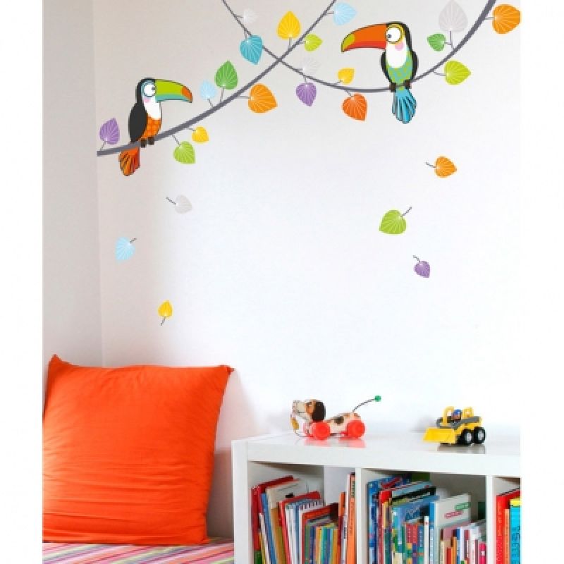 Stickers muraux Les toucans Série-Golo