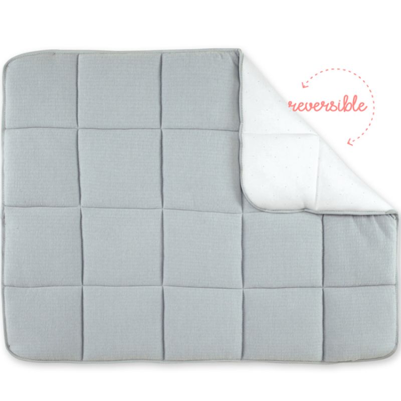 Tapis de parc réversible Cadum gris moyen (75 x 95 cm) Bemini