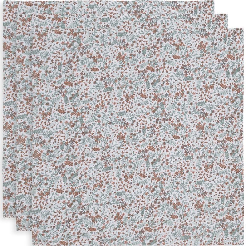 Lot de 3 langes en mousseline de coton Bloom (70 x 70 cm) Jollein