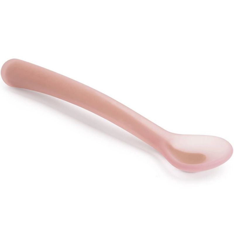 Cuillère souple en silicone 1er âge Hygge Baby rose Suavinex