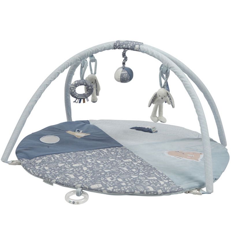 Tapis d'éveil avec arches lapin rond Adventure blue (86 x 44 cm) Little Dutch