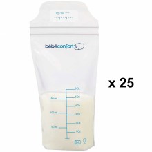 Lot de 25 sachets de conservation du lait maternel (150 ml)  par Bébé Confort