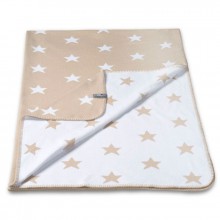 Couverture Star beige et blanc (70 x 95 cm)  par Baby's Only
