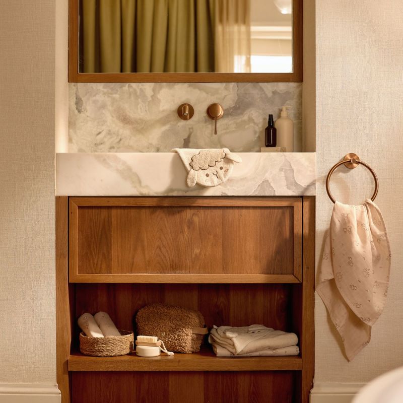 Gant de toilette en éponge Sheep Sonny Jollein Ambiance 6