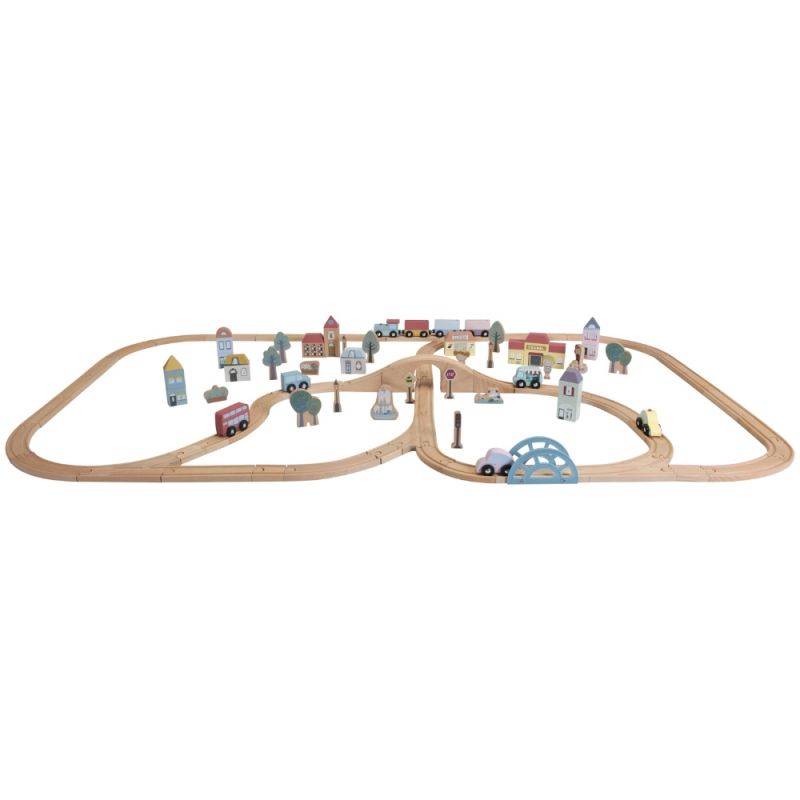 Circuit de train XL (145 x 85 cm) Little Dutch